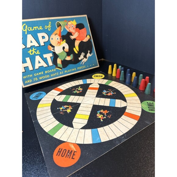Vintage 1938 Whitman Cap the Hat Board Game - Picture 6 of 10